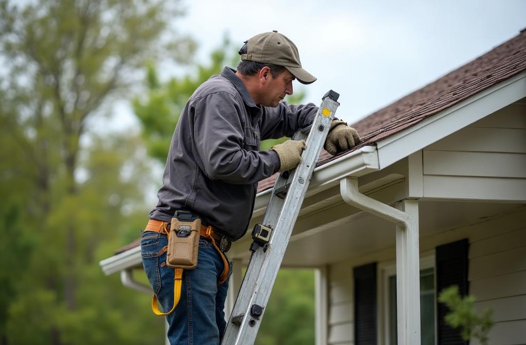 Professional wildlife exclusion sealing entry points on home